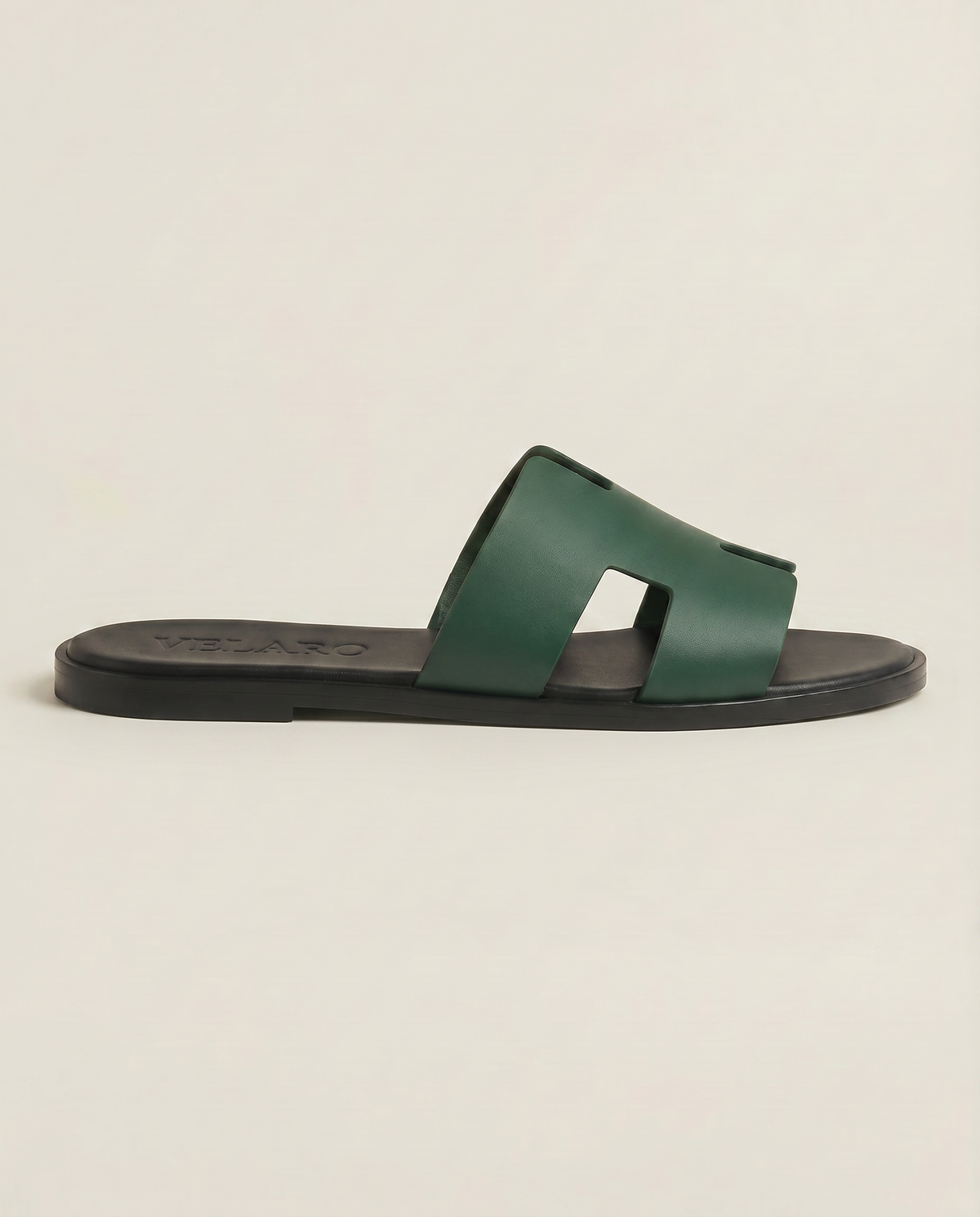 Velaro Leather Sandal Dark Green