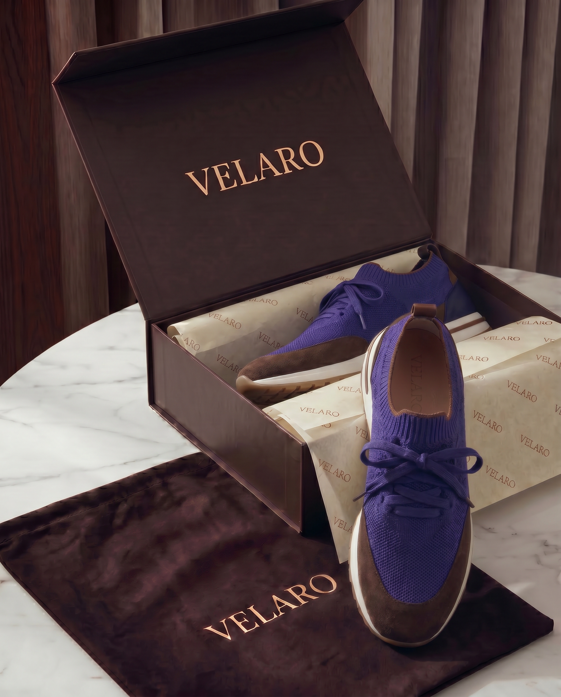 Solano Mesh Slip-On Blue/Brown