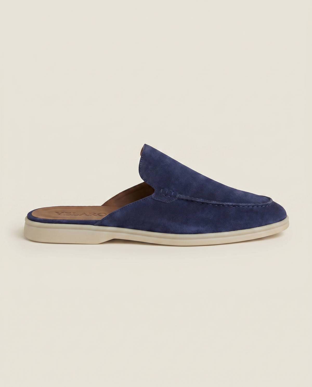 Yacht Suede Mule Navy Blue