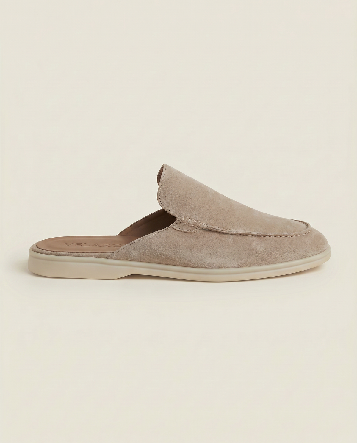Yacht Suède Mule Light Gray