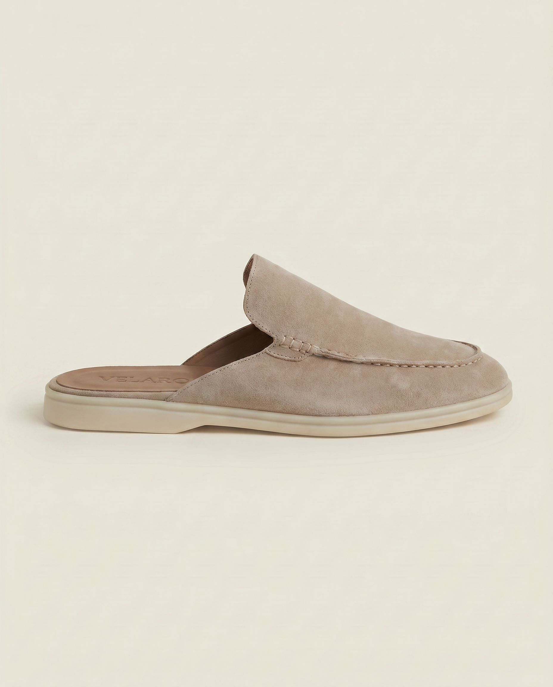 Yacht Suède Mule Light Gray