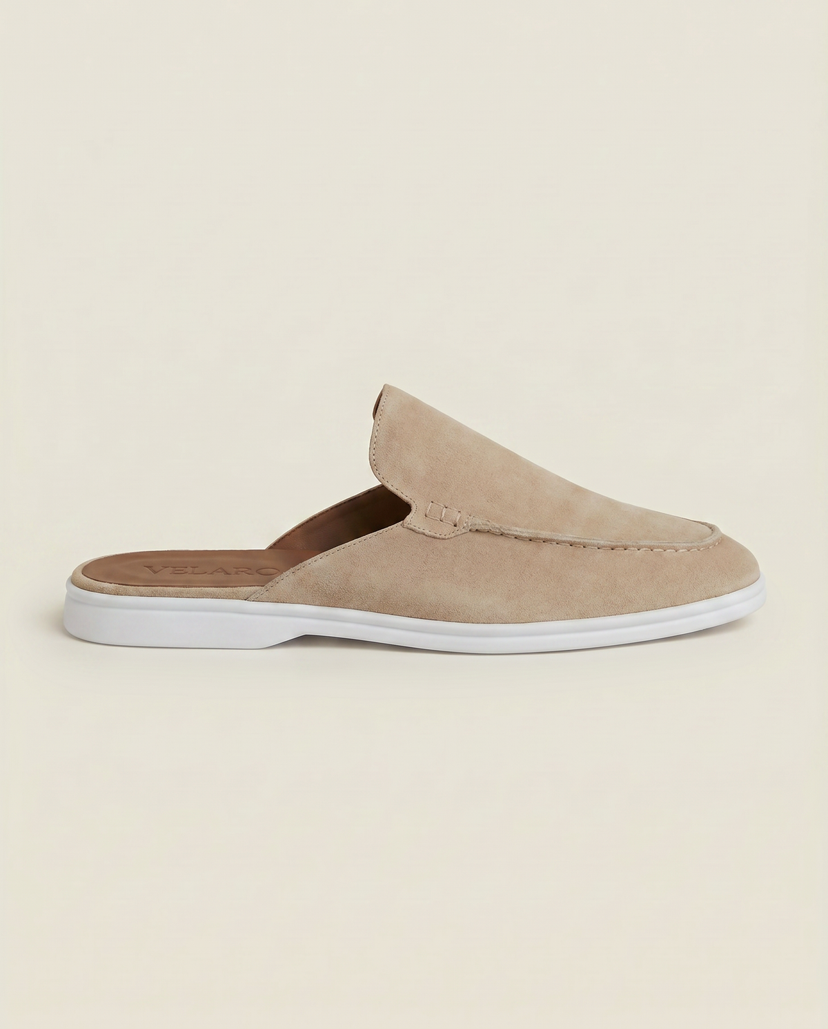 Yacht Suede Mule Beige