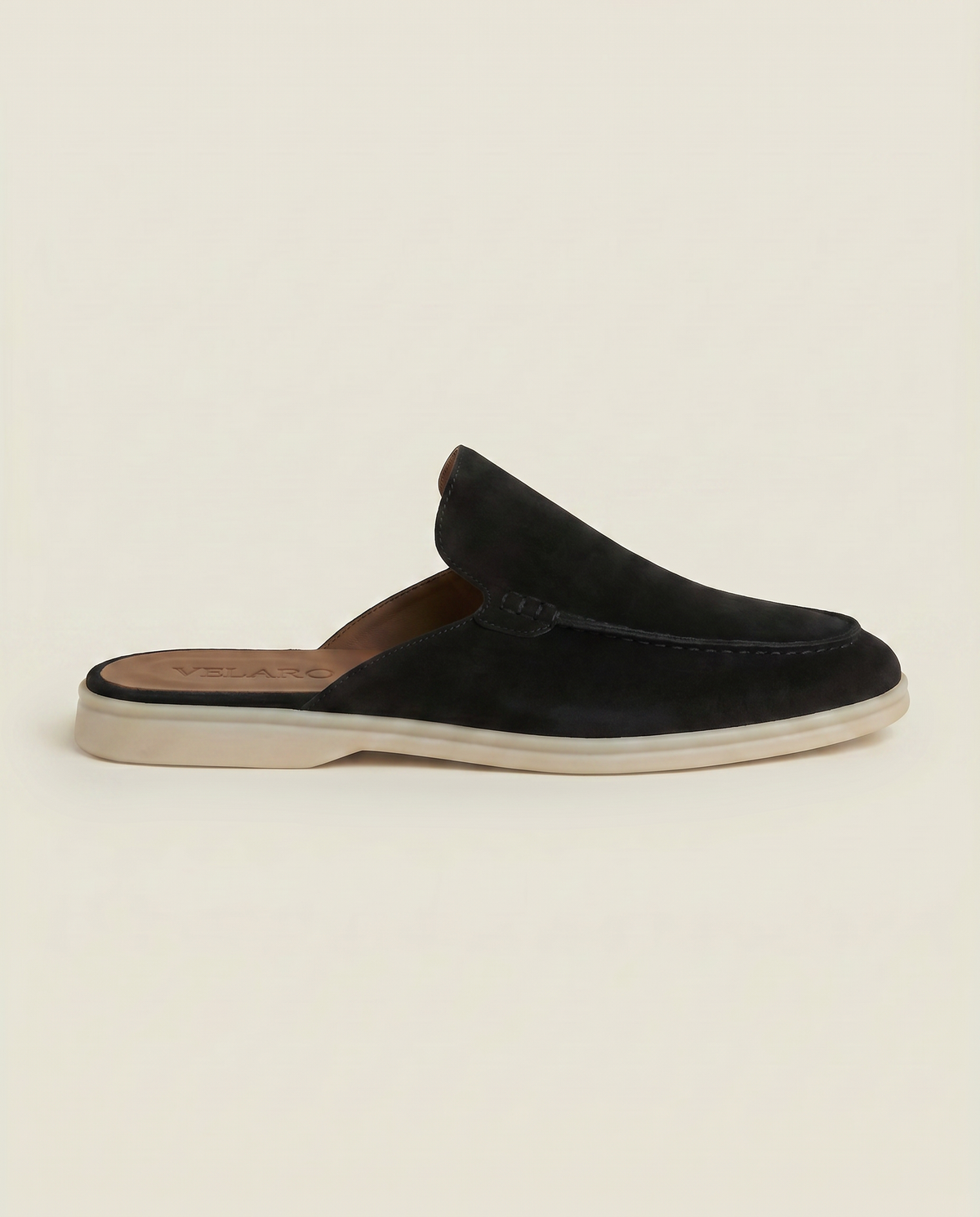 Yacht Suede Mule Black
