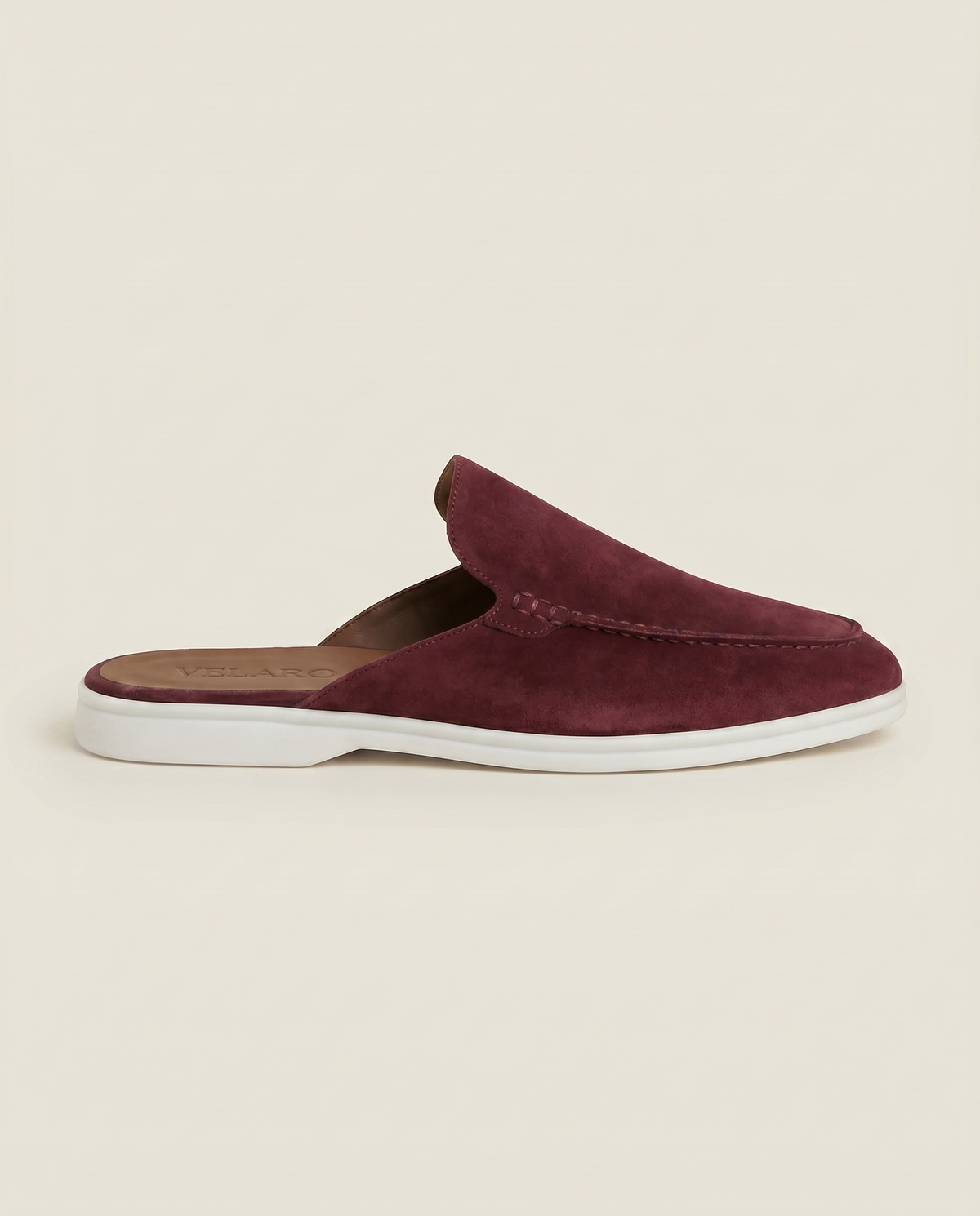 Yacht Suède Mule Burgundy