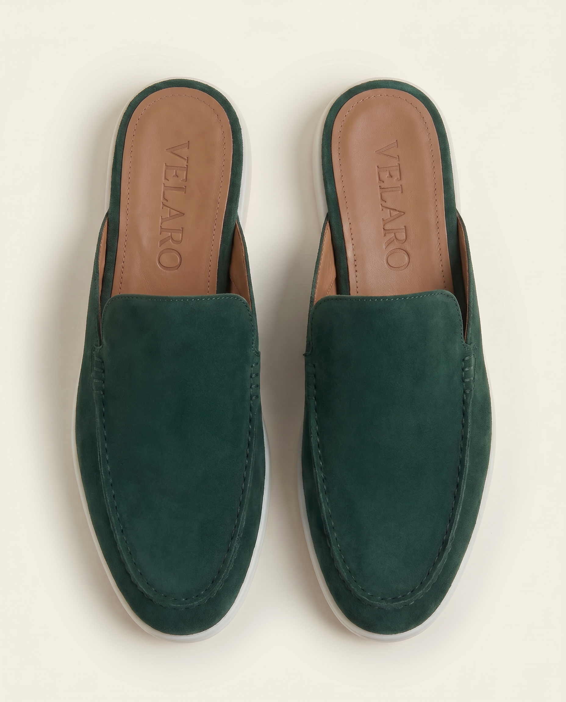 Yacht Suède Mule Forest Green
